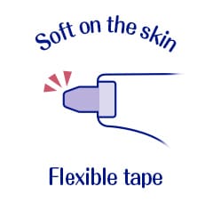 Soft on the skin Flexible tape