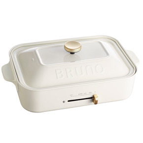 【BRUNO】コンパクトホットプレート 白（WHITE）