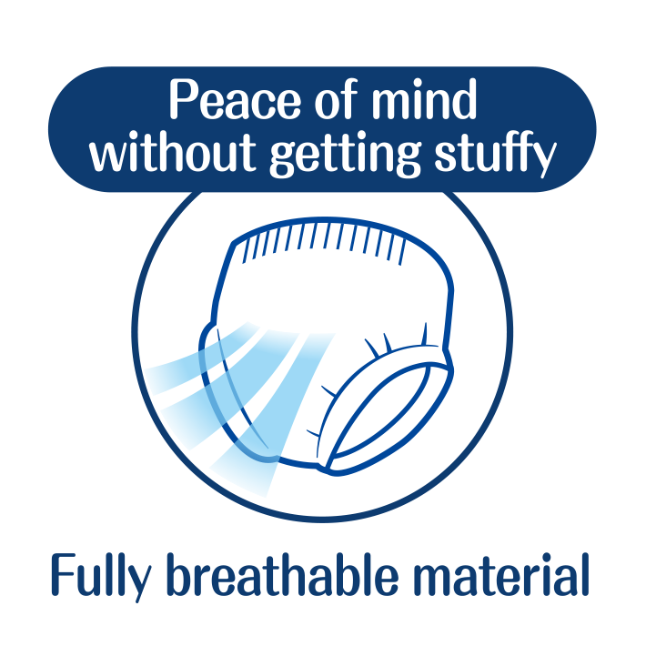 Peace of mind without getting stuffy,Fully breathable material