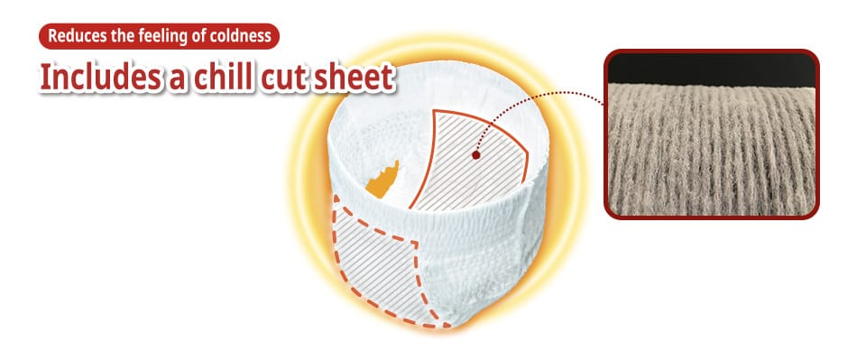 Reduces the feeling of coldness Includes a chill cut sheet