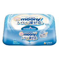 moony婴儿湿巾 厕所冲弃型（本体）50枚