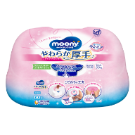 moony婴儿湿巾 柔软 加厚材质（本体）60枚