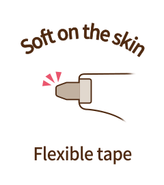 Soft on the skin, Flexible tape