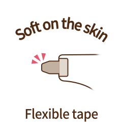 Soft on the skin, Flexible tape