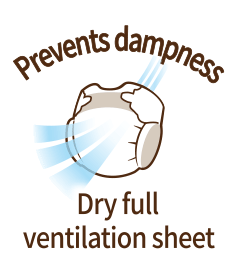 Prevents dampness, Dry full ventilation sheet