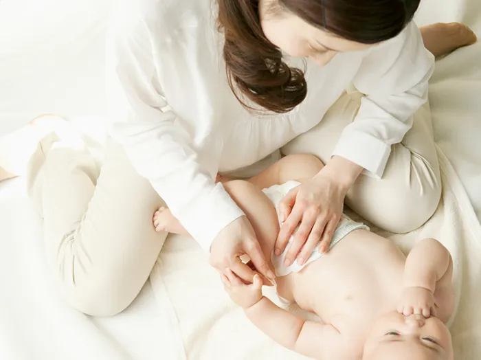 紙おむつの上手な替え方